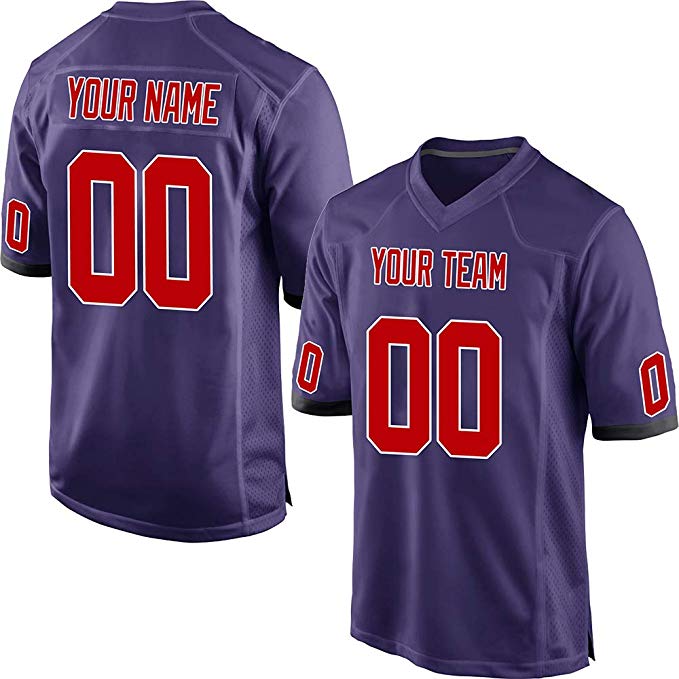 Custom Mesh Personalized American Football Jerseys Embroidered Team ...