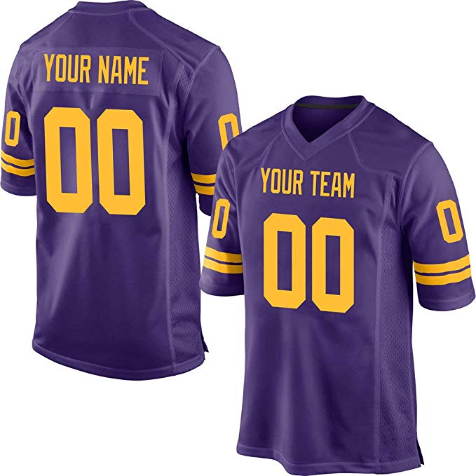 Custom Mesh Personalized American Football Jerseys Embroidered Team ...